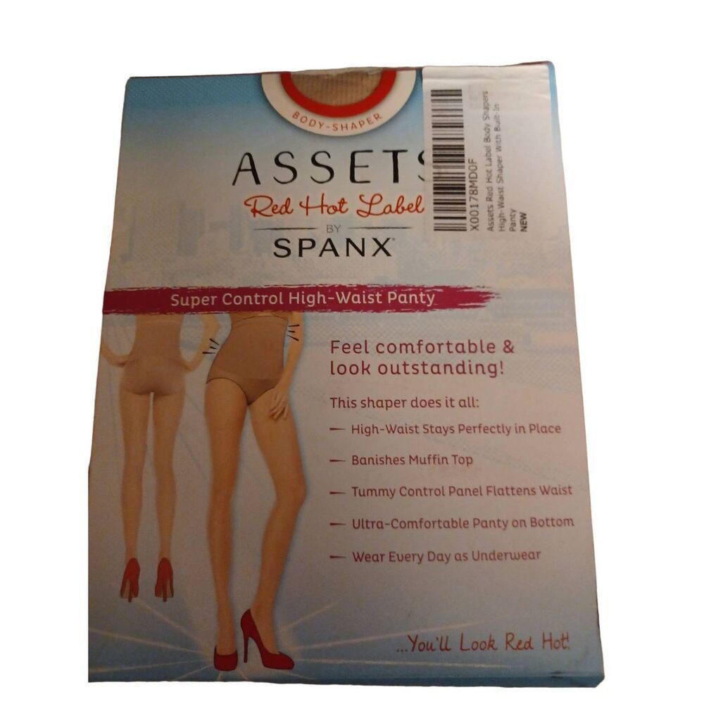 Assets Red Hot Label By Spanx High-Waist Shaper With Built-In Panty Color Nude S